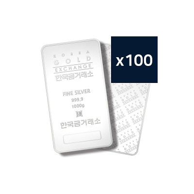 한국금거래소 실버바 1000g * 100ea